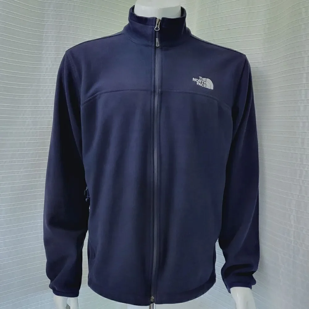 TNF The North Face A14U Windwall 1 Jacket Navy w Grey Accents Men's L